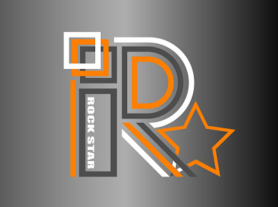 Rock Star - Colorful app branding geometric graphic design icon logo logo design minimal rock star star techno typography ui ux