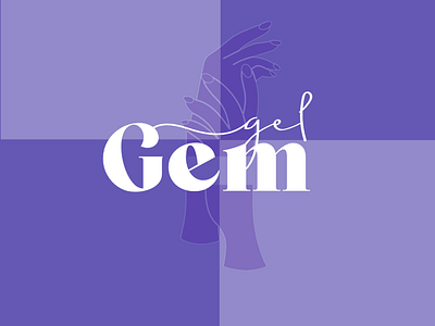 Gel Gem ~ The nail salon brand branding design graphicdesign illustration logo typography youtube channel art