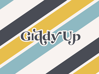 Giddy up~ Tours & Travels Branding branding design graphicdesign illustration logo typography