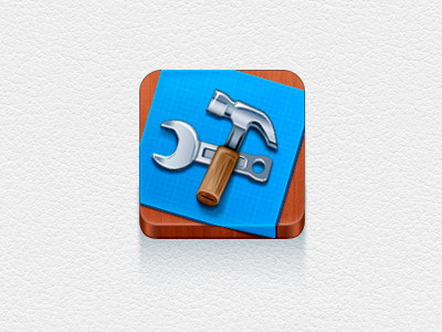 Tools Icon blue hammer icon key tools wood