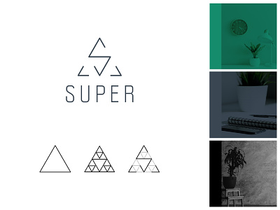Super Agencija Logo Design brand branding design geometric geometry graphic illustrator logo logo design logotype mark