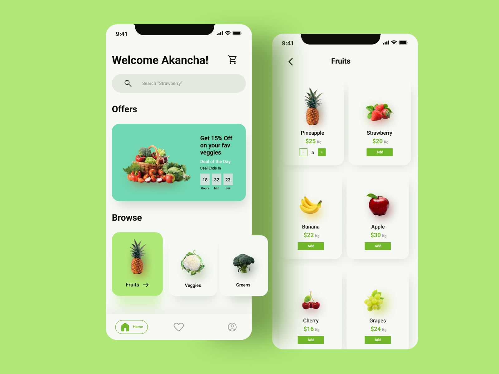 Organic Food Store App by Ruma Kumari on Dribbble