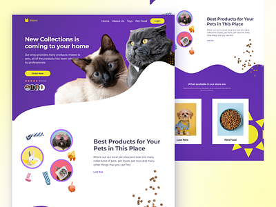 #ExplorationUI - Pet Shop Landing Page