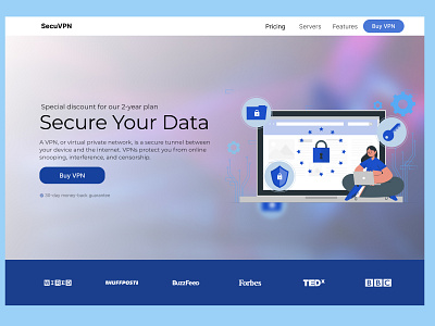 SecuVPN Website Design