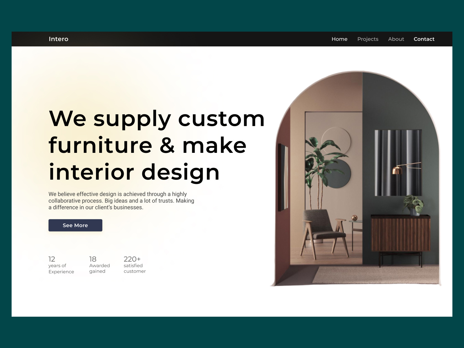 Interior & Furniture website design by Tanjim Islam on Dribbble