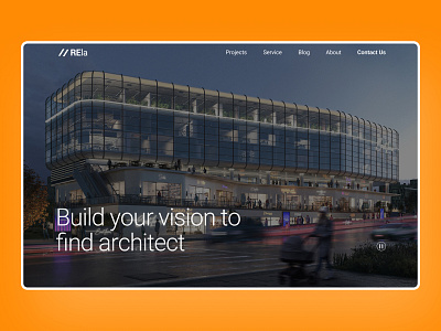 Architecture Landing Page Design agency architecture company graphic design homepage design interior website ui web design webpage websites