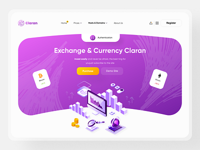 header landing page currency branding clean crypto wallet currency daily ui dashboard ui design exchange header design home page interface landing page minimal mobile ui typography ui ux web design webdesign website design