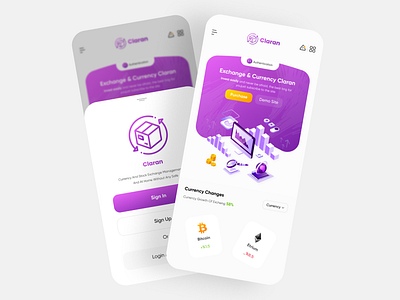 landing page currency (version mobile) branding clean crypto wallet currency daily ui design designer exchange header homepage interface minimal mobile ui typography ux website