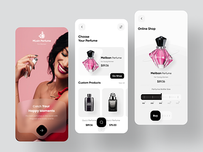 Perfume Shop App Design