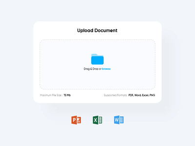 document Uploader (micro intractions) 3d animation application clean daily ui designer interaction interface micro intractions minimal mobile ui motion graphics ui ux