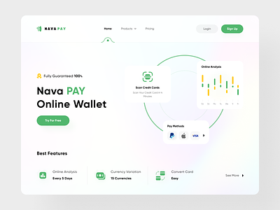 Wallet – landing page