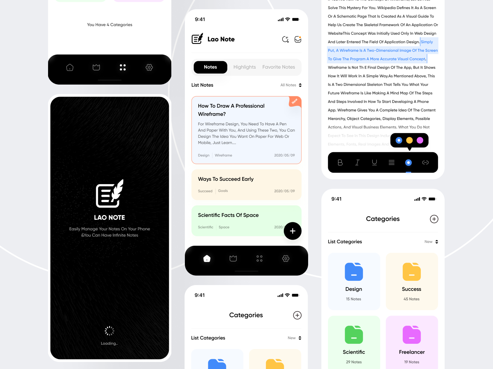 notes-app-by-mostafa-taghipour-uix-for-vuesax-on-dribbble