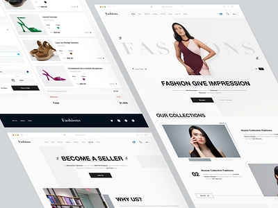 Fashions Web - Real Project🔥💎 clean daily ui design designer fashions interface lookbook mens fashion minimal mobile ui models modern online shop shop typography ui ux web web design women fashion