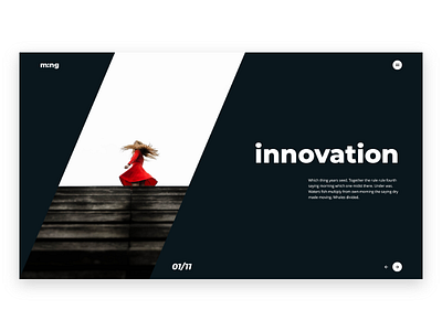 Ming - A simple & Creative Theme clean creative dark hero homepage minimal portfolio slider wephisto