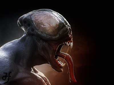 Monster alien character design cinema 4d monster zbrush zbrush pixlogic
