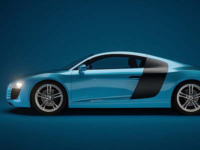 audi r8 poster 3d render 3d product design cinema 4d redshift3d