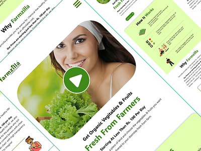 FarmZilla - Responsive Design adobe xd appuidesign branding design mobile app design webapp design