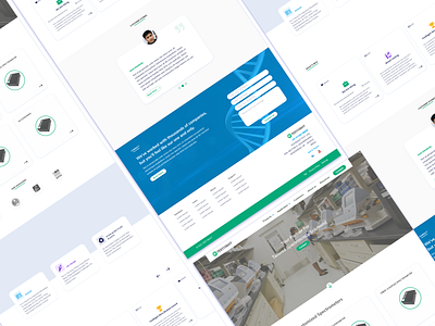 Minimalistic Landing Page UI/UX - TestRight (Life Sciences)