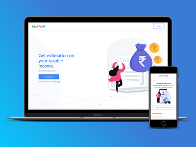 Product Design - Jackfruit | Tax Saving WebApp UI