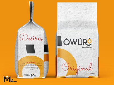 Owuro Coffe Bag Pckaging brand identity branding design packaging