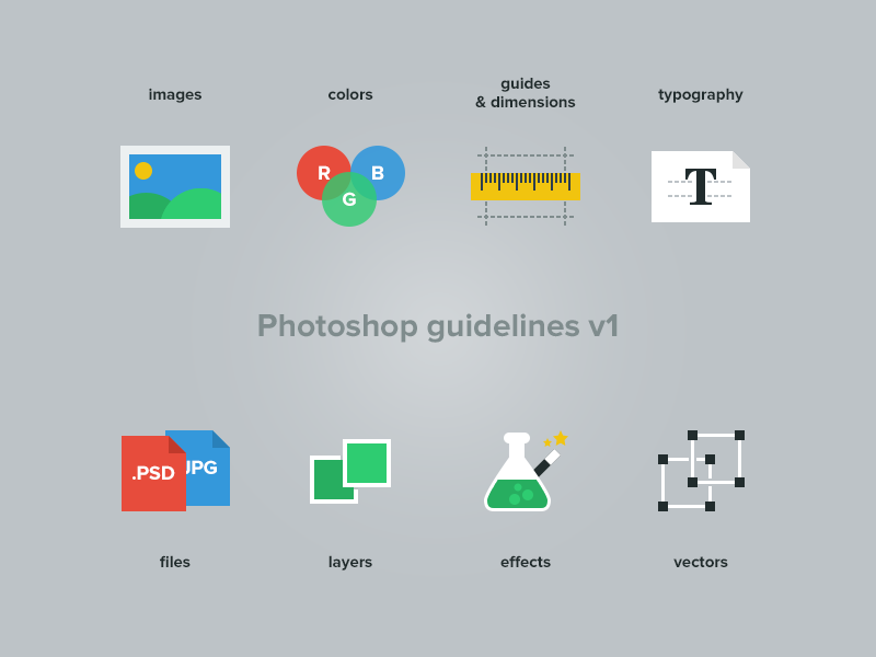Iconset for guidelines by David Notté on Dribbble