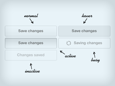 Button states button ui web app