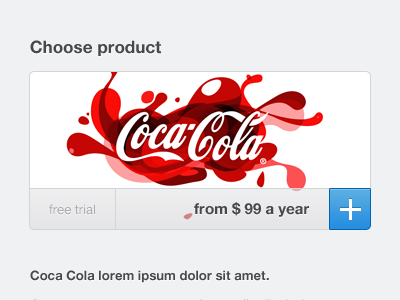 Choose product by David Notté on Dribbble