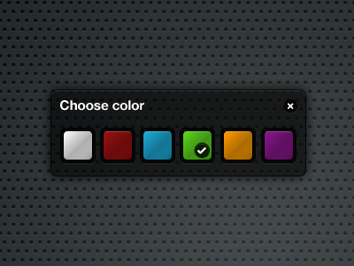 Colorpicker color configure customize dark ui