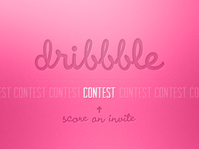Dribbble invitation contest