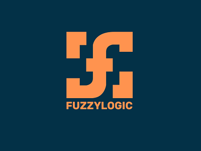 Fuzzylogic monogram logo branding logo minimal monogram personal