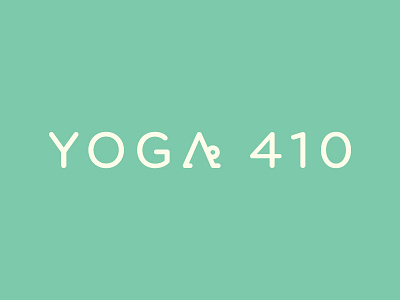 Yoga 410 branding color design logo typography