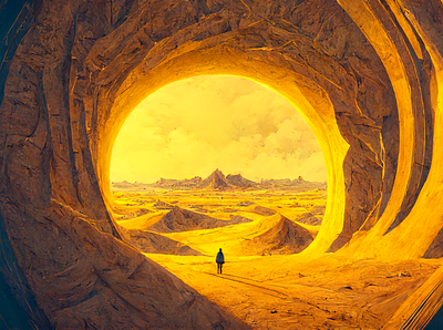 Yellow 1 ai art color concept desert design digital gradient illustration light midjourney minimal painting photoshop simple