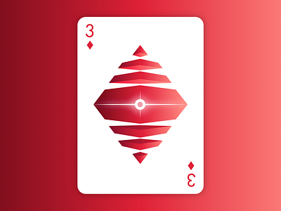 ♦️ Luck of the Draw ♦️ card clean color geometric gradient illustration light minimal scale shadow simple vector