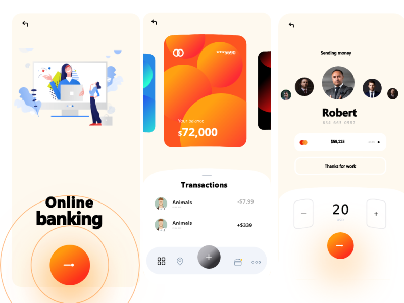 Banking App Design by Faraz Ahmed on Dribbble