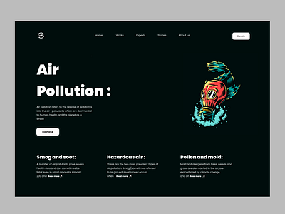 Air pollution UI concept