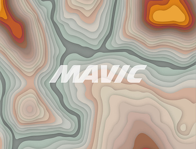 Mavic - Jersey illustration color palette cycling jersey graphic design illustration jersey design map topographic map topography