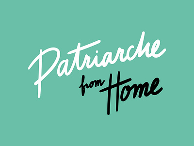 Patriarche from Home - webserie branding color palette design graphic design illustration lettering logo logo design branding type typography