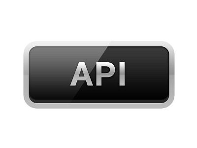 API api button gloss icon