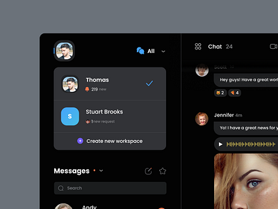 Chat Web App Design app ui uiux ux uxui