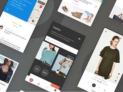 Snapdeal Fashion Concept UI android animation app design e commerce fashion flat marketplace minimal mobile tech ui