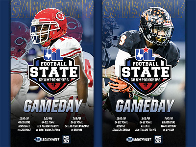 Gameday Graphics for UIL State Football football gameday high school football social media sports texas