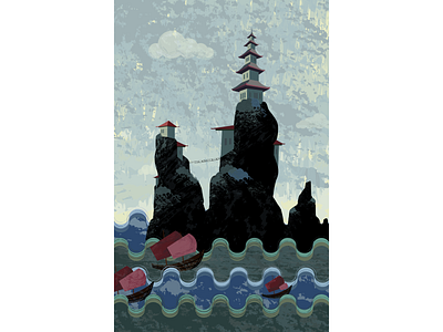 Japan ai design illustration japan texture vector vectorillustration water