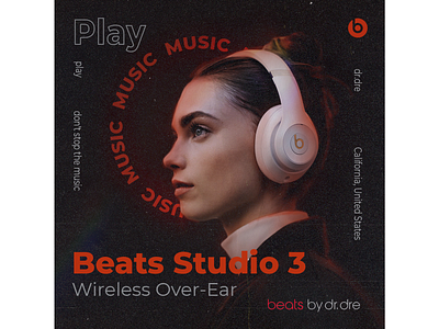 Beats Studio #3 beats by dre brandig dr. dre graphic design photoshop product ps