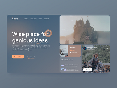 🏰 Castle Website Concept castle concept design illustration logo ui ui ux design ux vector website