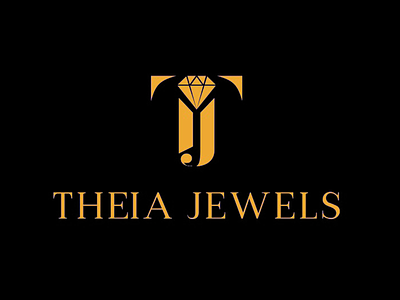 Theia Jewels Logo branding graphic design jewelry logo logo