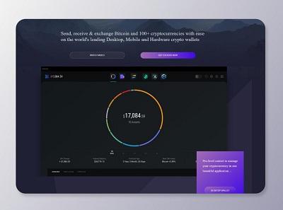 Crypto Wallet app crypto darltheme design graphic design mobile site ui