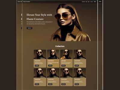 Black and Gold Luxe app branding darltheme design fashion framer graphic design illustration landig page mobile site ui uiux webdesign