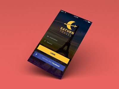 Saturn Travel App app clean flat interface psd ui user experience design user interface design