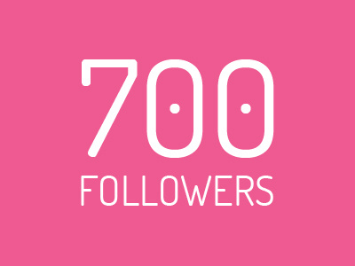 Just hit 700 Followers! 700 dribbble followers icon