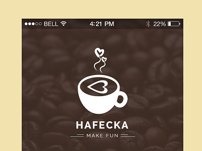 Hafecka App app coffee ios iphone mobile psd shop ui ux